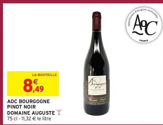 AOC BOURGOGNE PINOT NOIR DOMAINE AUGUSTE