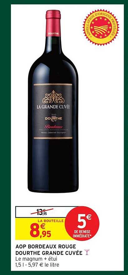 AOP BORDEAUX ROUGE DOURTHE GRANDE CUVÉE