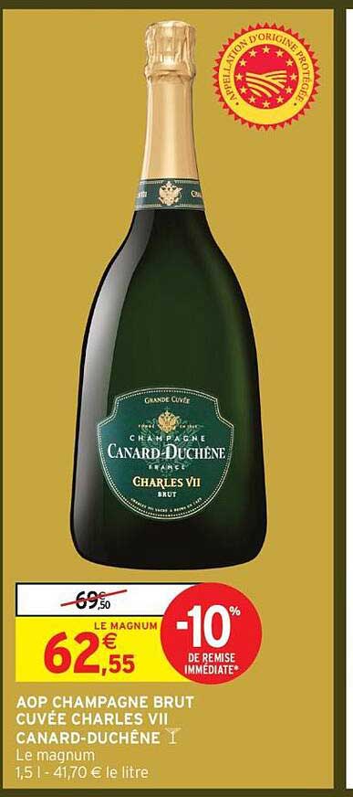 AOP CHAMPAGNE BRUT CUVÉE CHARLES VII CANARD-DUCHÈNE