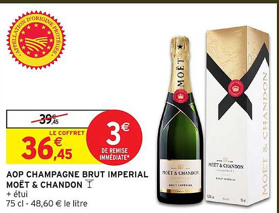 AOP CHAMPAGNE BRUT IMPERIAL MOËT & CHANDON + étui