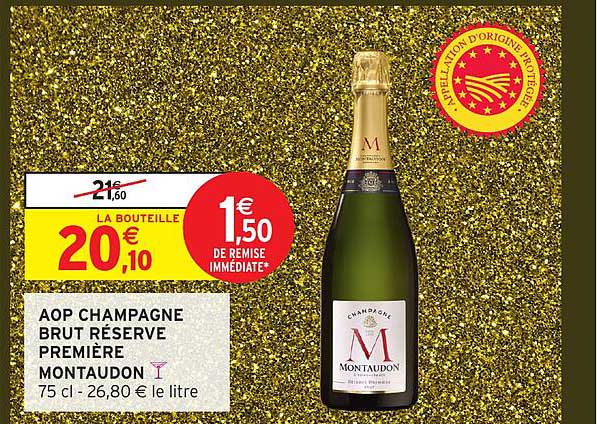 AOP CHAMPAGNE BRUT RÉSERVE PREMIÈRE MONTAUDON