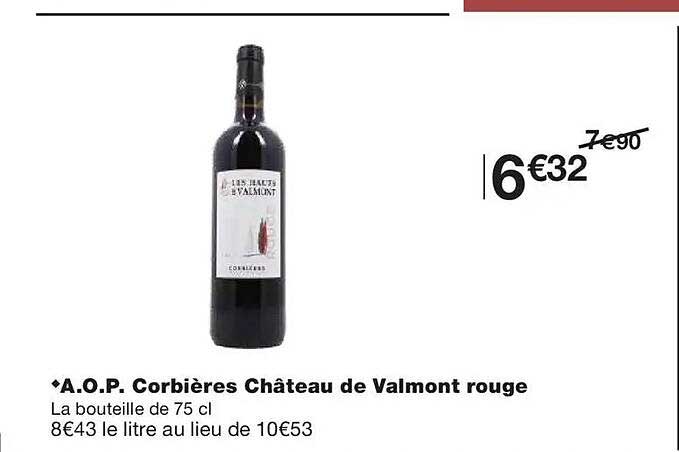 A.O.P. Corbières Château de Valmont rouge