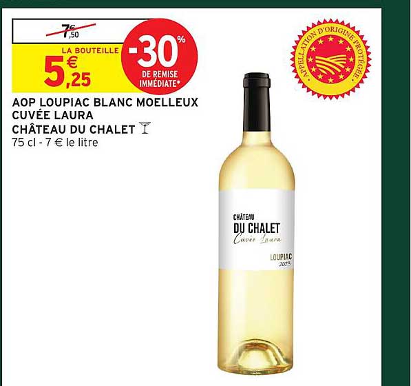 AOP LOUPIAC BLANC MOELLEUX CUVÉE LAURA