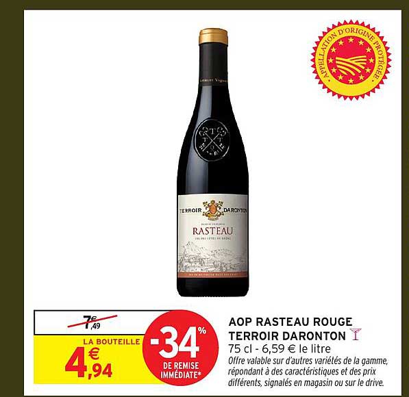 AOP Rasteau Rouge Terroir Daronton