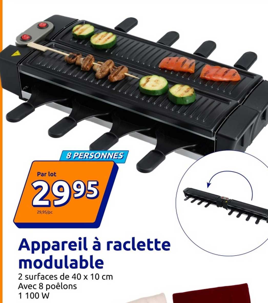 Appareil à raclette modulable