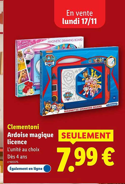 Ardoise magique licence