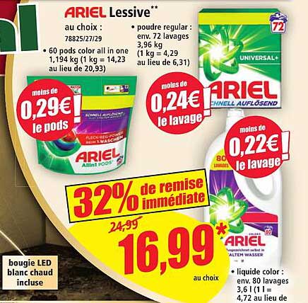ARIEL Lessive