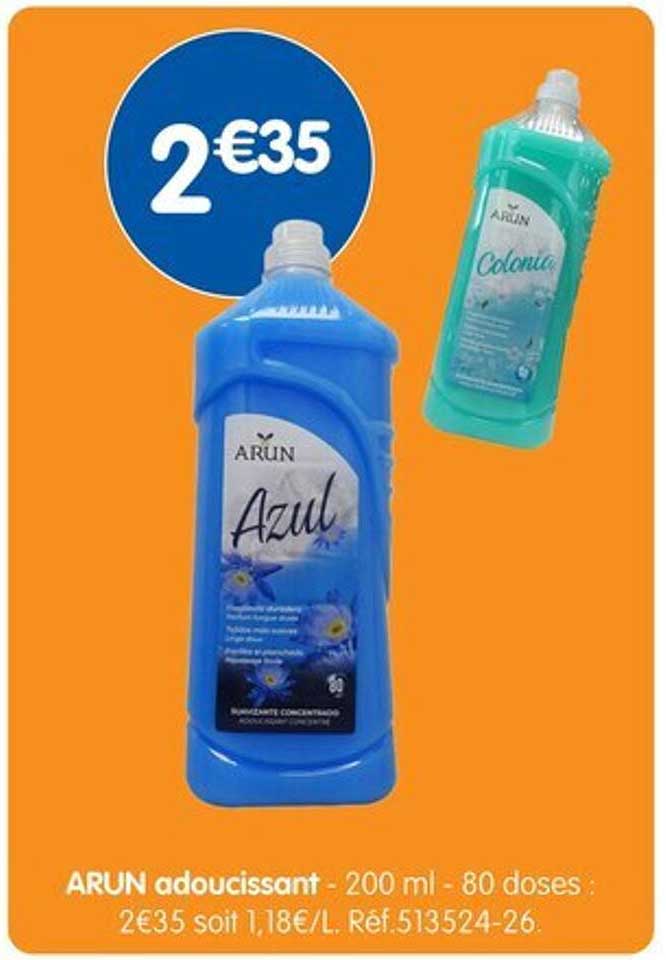 ARUN adoucissant - 200 ml - 80 doses