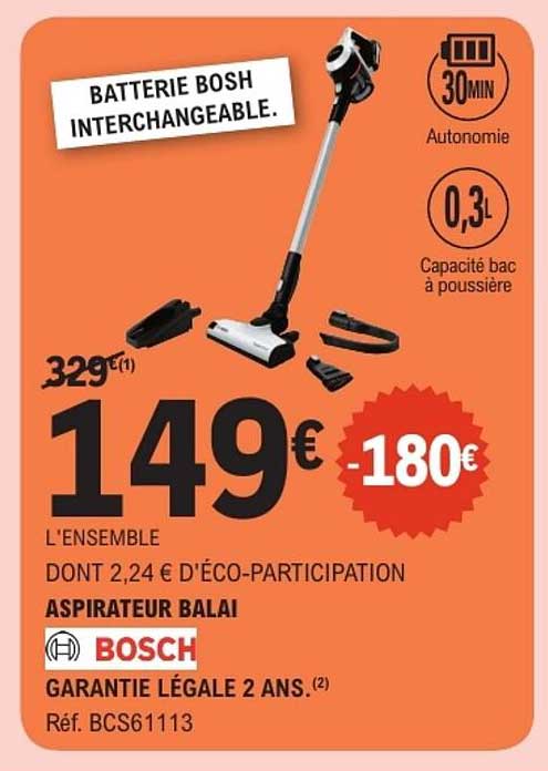 Aspirateur balai Bosch