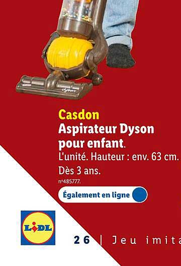 Aspirateur Dyson pour enfant.