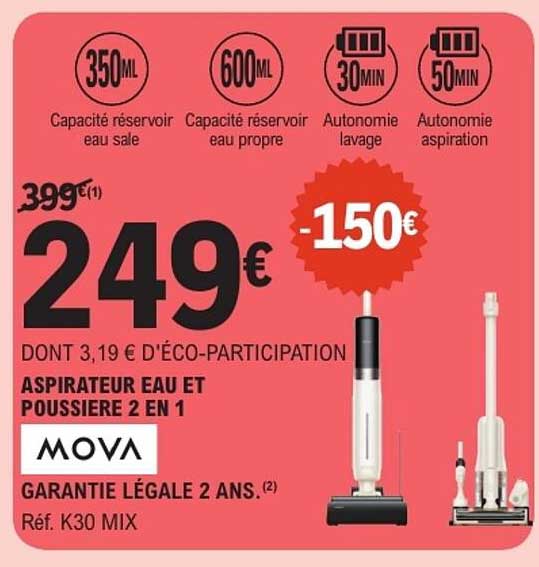 Aspirateur eau et poussière 2 en 1 MOVA