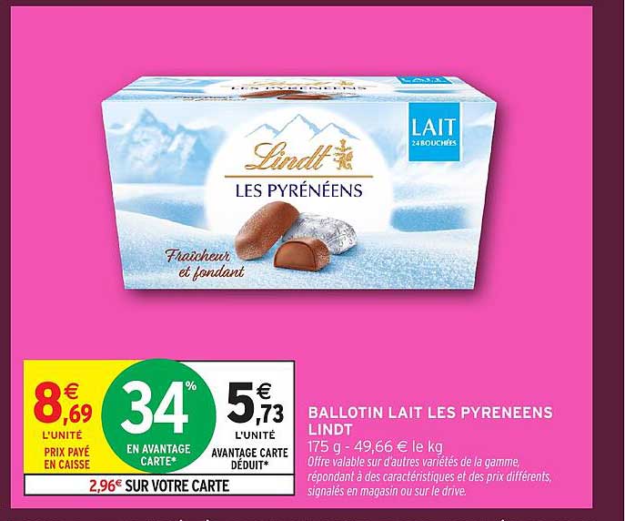 BALLLOTIN LAIT LES PYRÉNÉENS LINDT