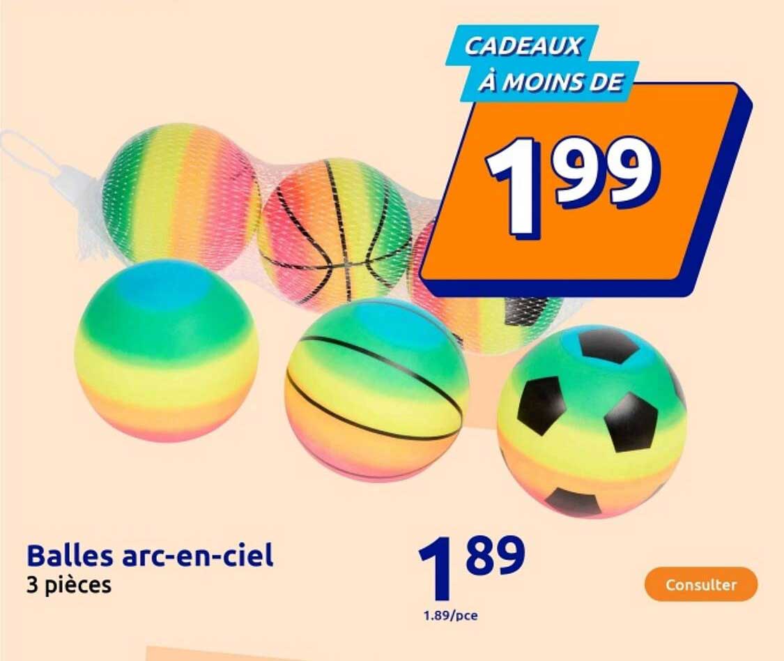 Ballons arc-en-ciel 3 pièces