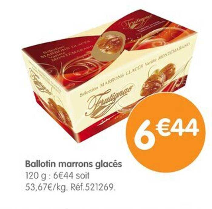 Ballotin marrons glacés