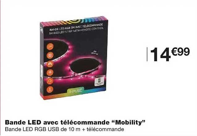 Bande LED avec télécommande “Mobility”