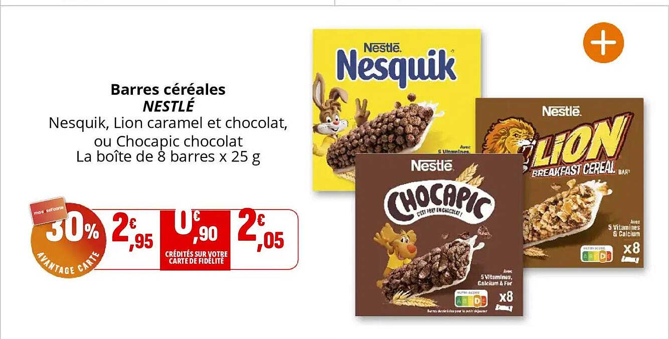 Barres céréales NESTLÉ