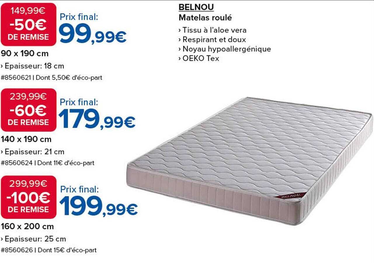 BELNOU Matelas roulé