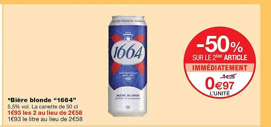 Bière blonde "1664"