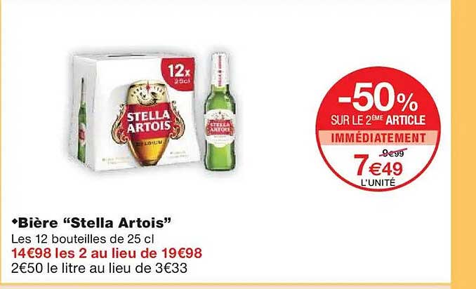 Bière “Stella Artois”