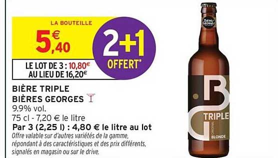 BIERES TRIPLE BIÈRES GEORGES