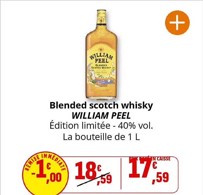 Blended scotch whisky WILLIAM PEEL