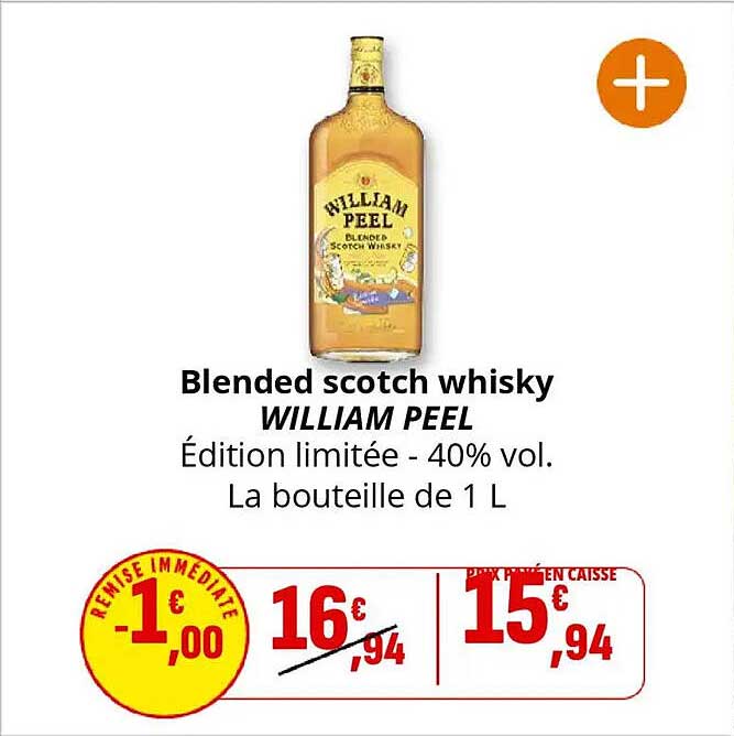 Blended scotch whisky WILLIAM PEEL