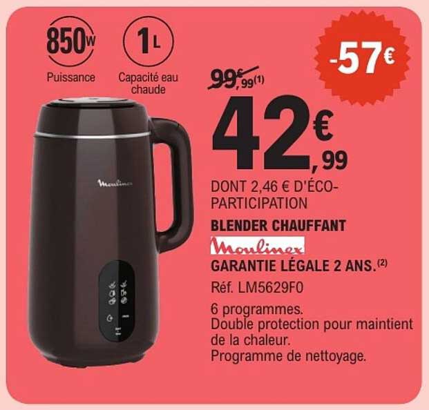 BLENDER CHAUFFANT Moulinex