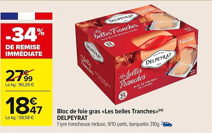 Bloc de foie gras « Les belles Tranches » DELPEYRAT