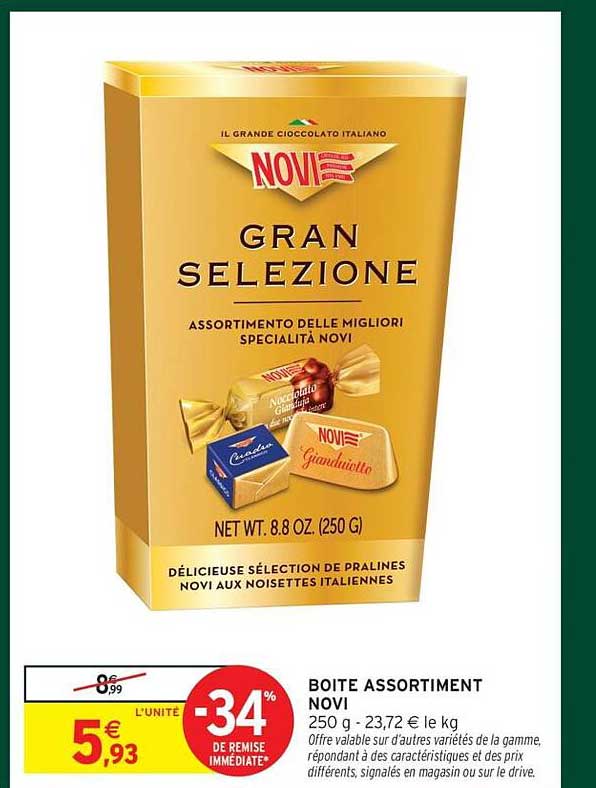 BOITE ASSORTIMENT NOVI