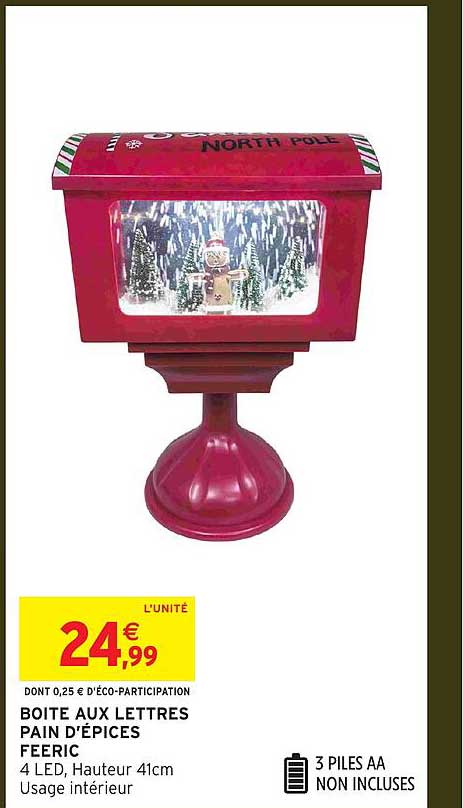 BOITE AUX LETTRES PAIN D'ÉPICES FEERIC