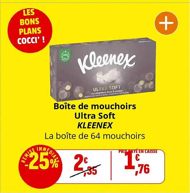 Boîte de mouchoirs Ultra Soft KLEENEX