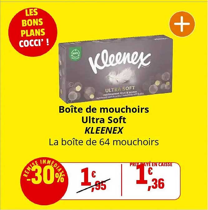 Boîte de mouchoirs Ultra Soft KLEENEX