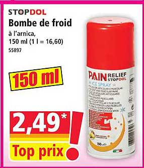 Bombe de froid à l'arnica, 150 ml