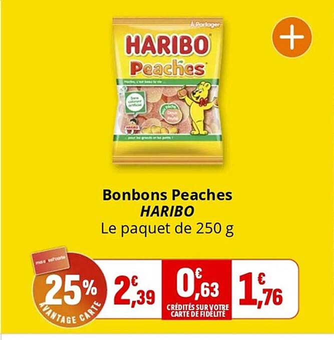 Bonbons Peaches HARIBO