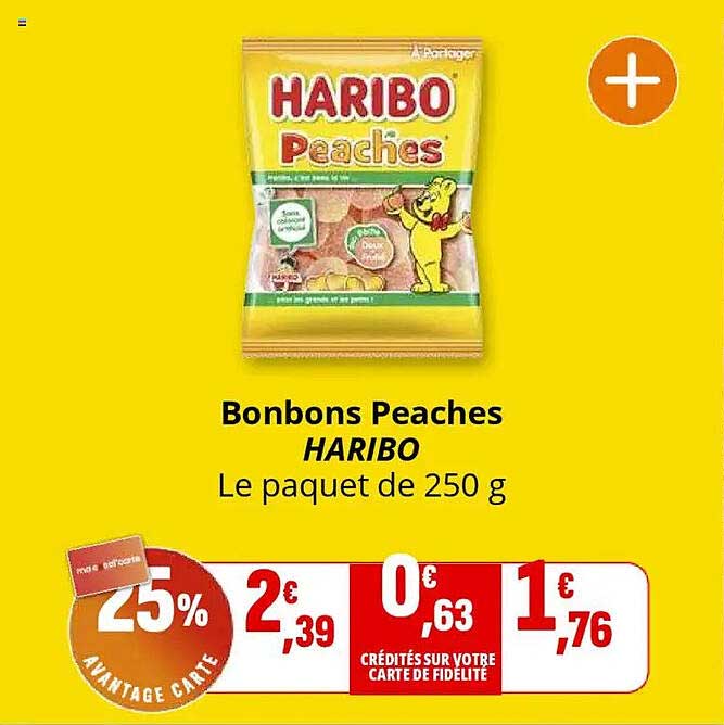 Bonbons Peaches HARIBO
