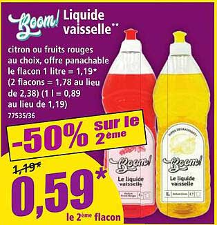 Boom! Liquide vaisselle
