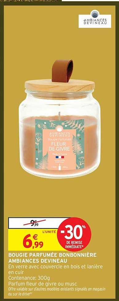 BOUGIE PARFUMÉE BONBONNIÈRE AMBIANCES DEVINEAU