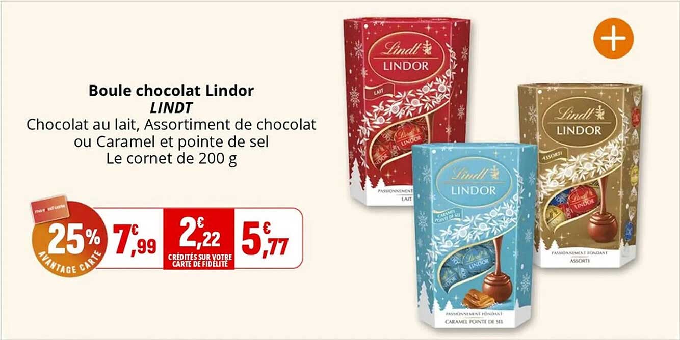 Boule chocolat Lindor LINDT