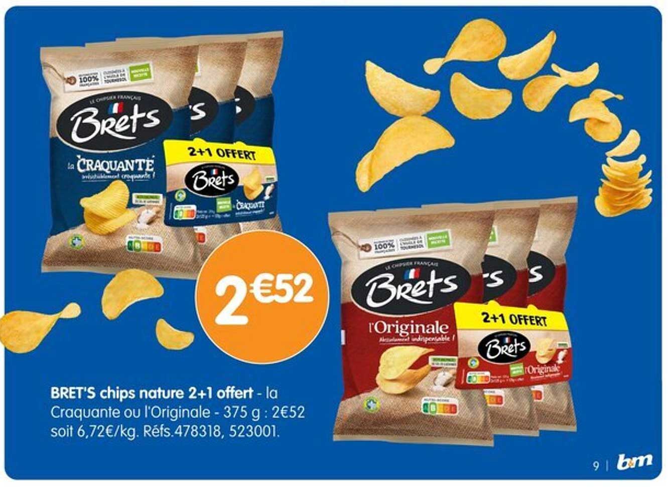 BRET'S chips nature 2+1 offert - la Craquante ou l'Originale