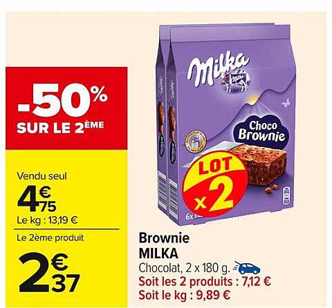Brownie MILKA
