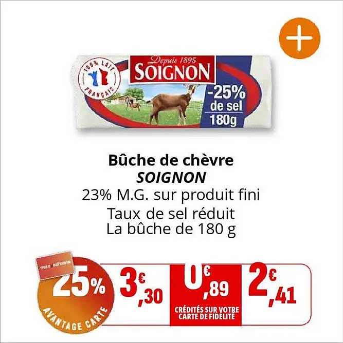 Bûche de chèvre SOIGNON