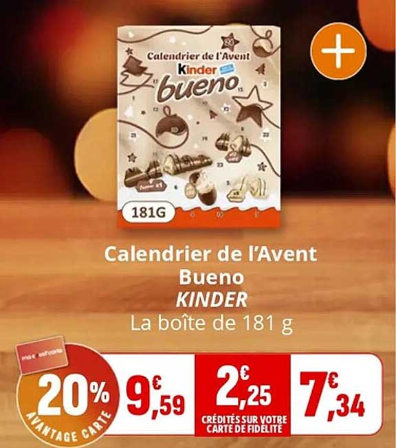 Calendrier de l’Avent Bueno KINDER