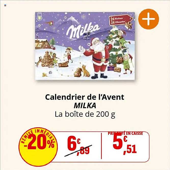 Calendrier de l’Avent MILKA
