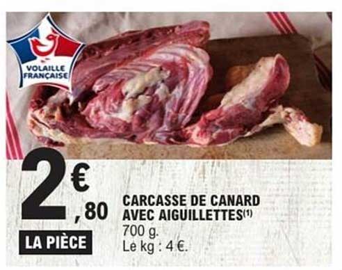 CARCASSE DE CANARD AVEC AIGUILLETTES