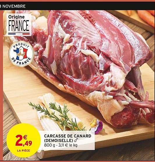 CARCASSE DE CANARD (DEMOISELLE)