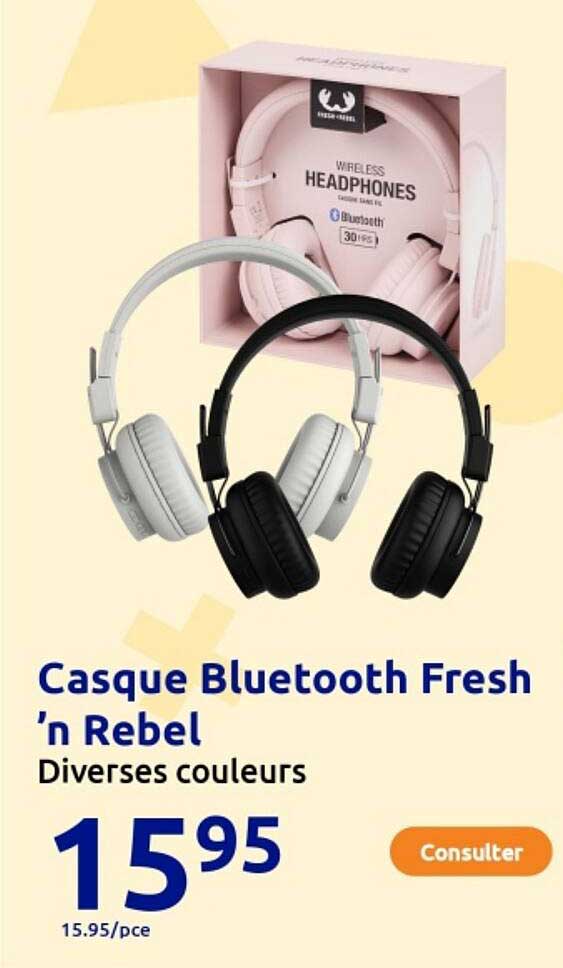 Casque Bluetooth Fresh 'n Rebel