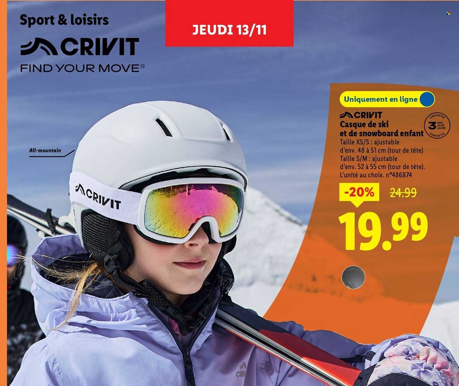 Casque de ski et de snowboard enfant