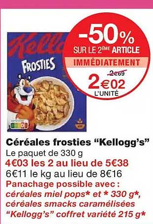 Céréales frosties “Kellogg’s”