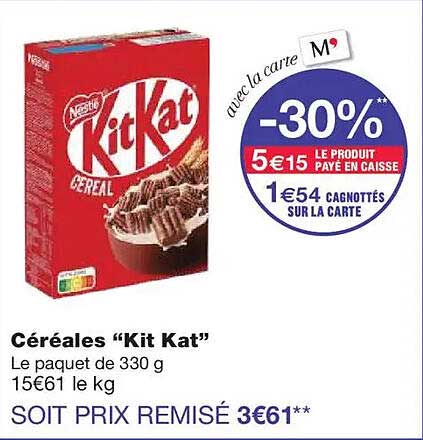 Céréales "Kit Kat"