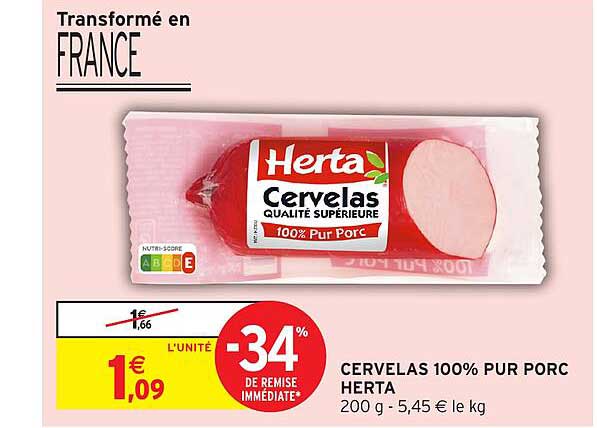 CERVELAS 100% PUR PORC HERTA